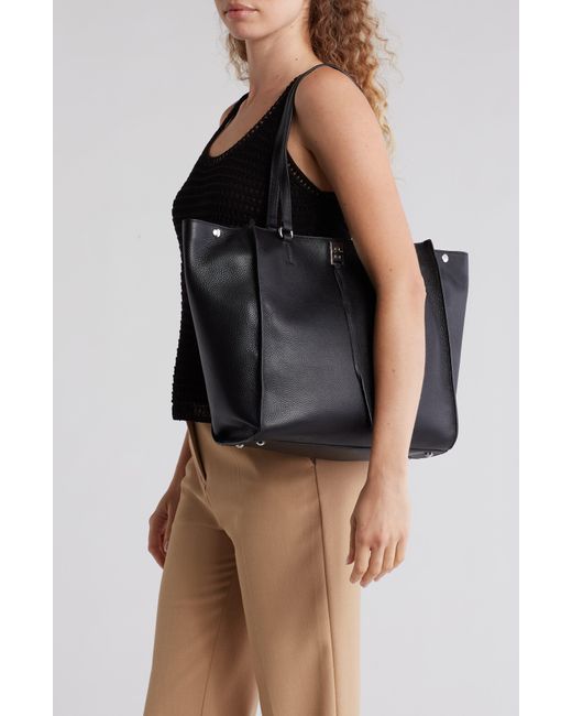 Rebecca Minkoff Black Darren Pebble Leather Tote Bag