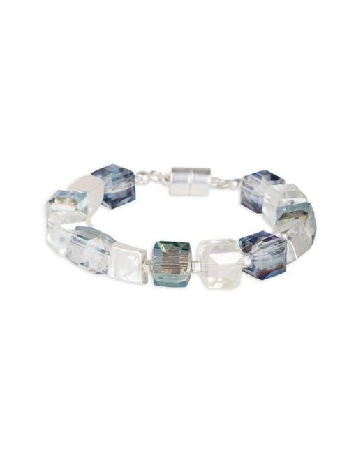 Saachi Blue Cube Beaded Bracelet