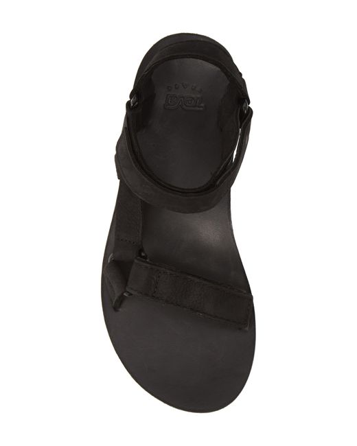 Teva Black Midform Universal Leather Sandal