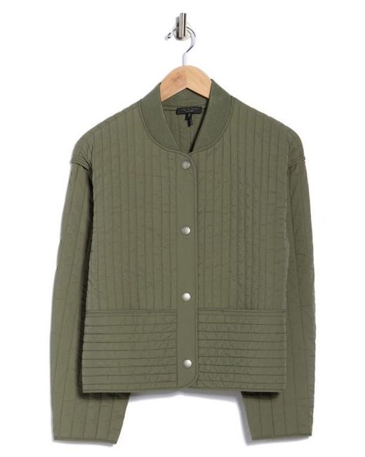 Rag & Bone Green Bobbi Cropped Quilted Jacket