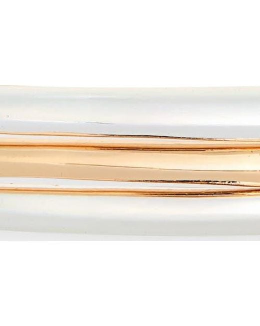 Leith Metallic Connected Bangle Set
