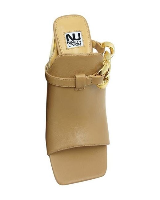 Ninety Union Metallic Ryder Open Toe Pump