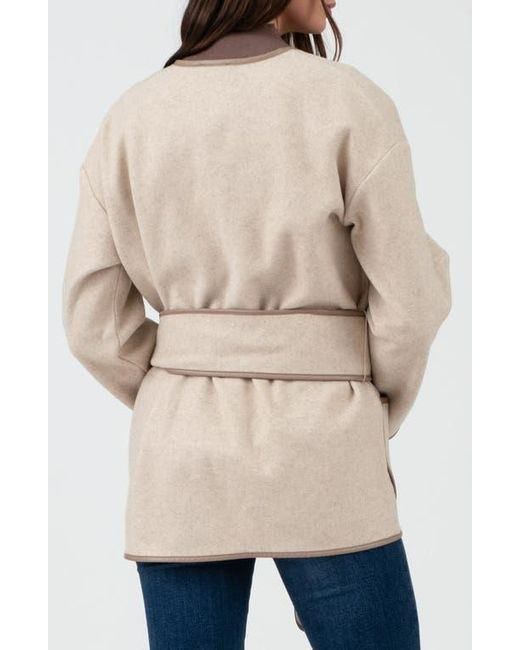 Blu Pepper Natural Belted Coat