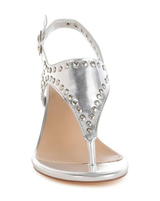 Rag & Co White Chan Studded Sandal