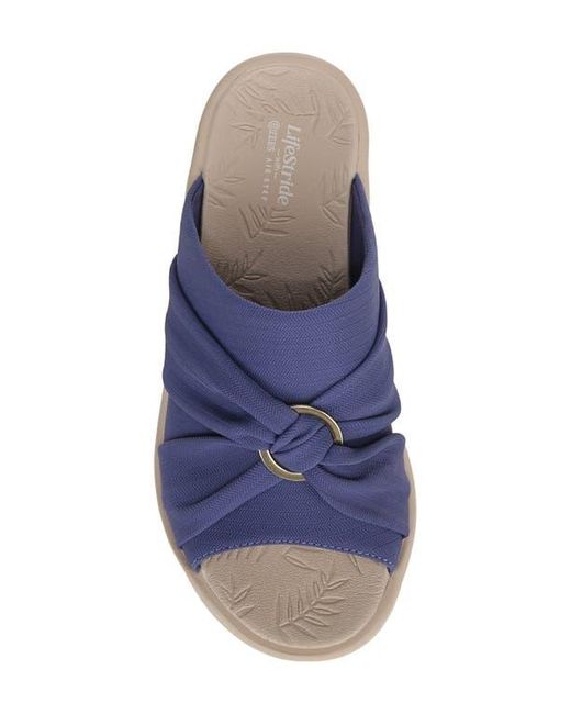 LifeStride Blue Serenade Slide Sandal
