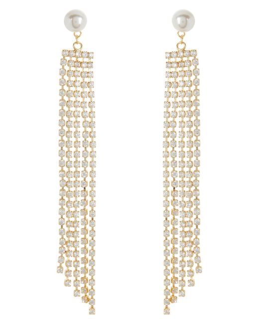 Nordstrom Rack Imitation Pearl Cubic Zirconia Fringe Drop