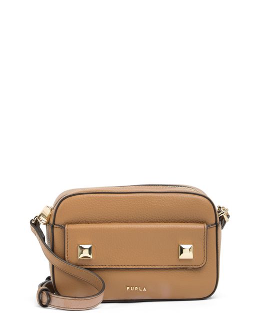 Furla Afrodite Mini Camera Crossbody Bag In Caramello F At Nordstrom