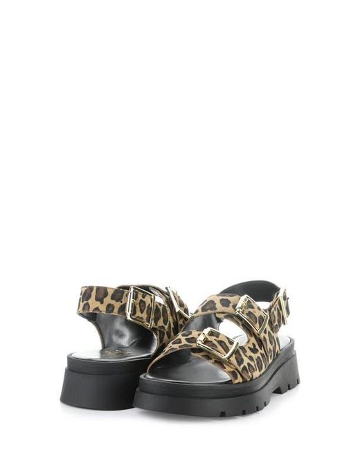 Bos. & Co. Black Cipher Slingback Platform Sandal