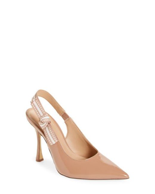 Steve Madden Bri Slingback Pump in Natural | Lyst