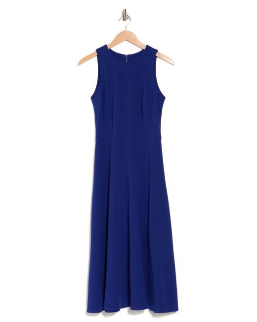 Calvin Klein Blue Sleeveless Midi Dress