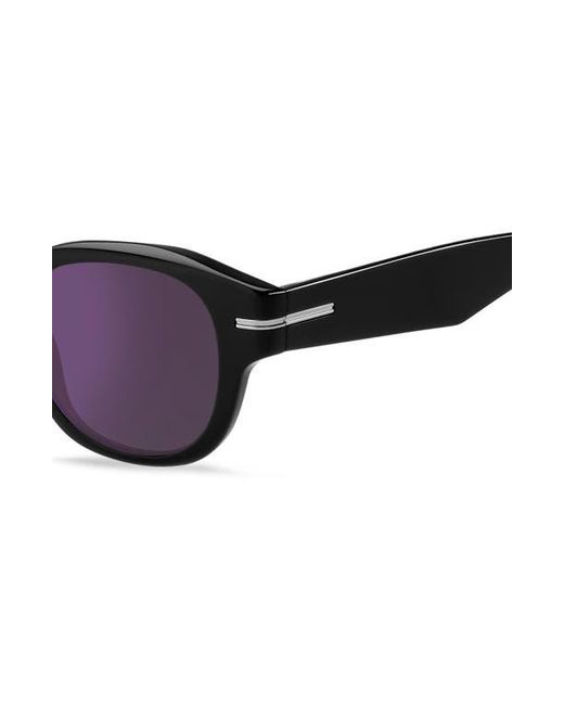 Boss Purple 48Mm Gradient Small Rectangular Sunglasses for men