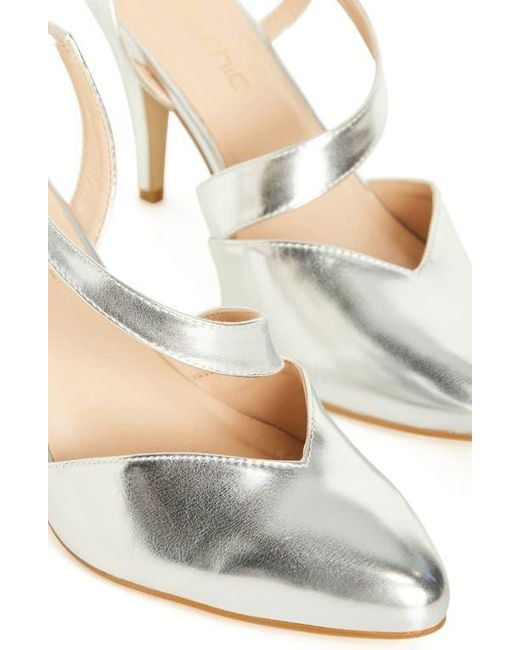 City Chic White Helen Slingback Pump