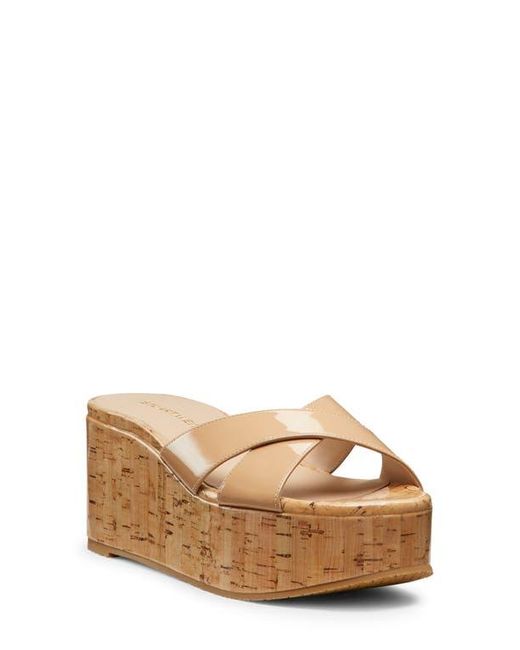 Stuart Weitzman Brown Dayna Platform Wedge Sandal