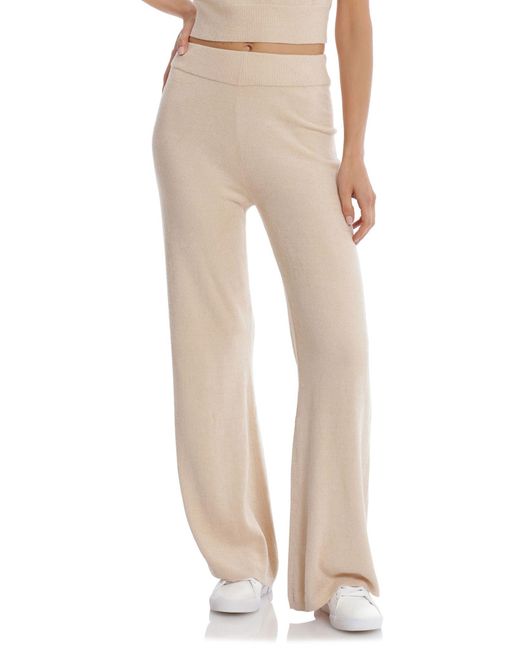 Avec Les Filles High Waisted Flare Leg Pull-on Pants In Oat At ...