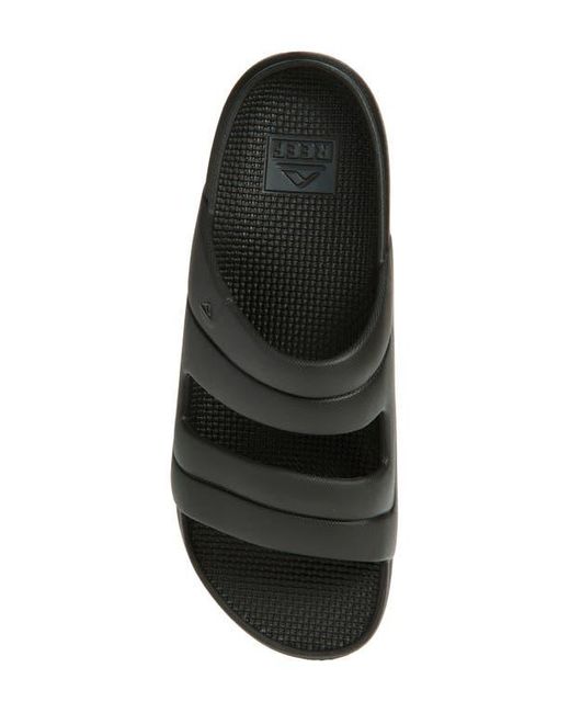 Reef Black Oasis Double Strap Slide Sandal for men