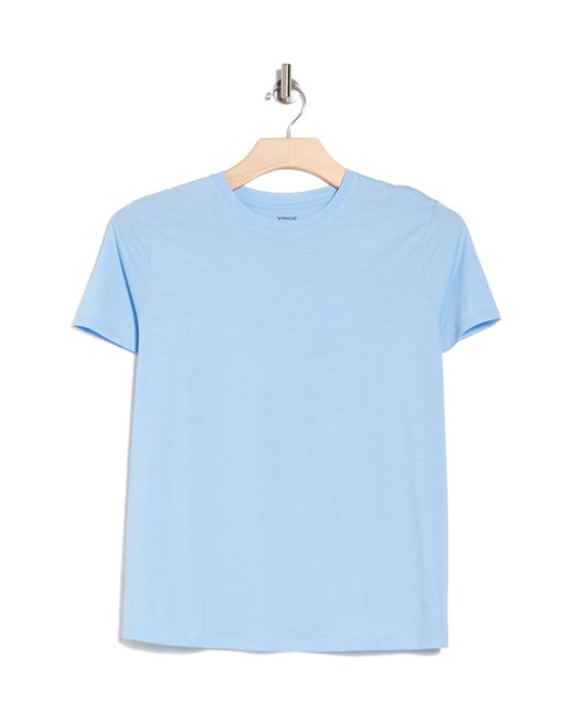 Vince Blue Essential Pima Cotton T-shirt