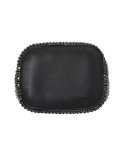 BERNESS Black Rhinestone Bucket Bag