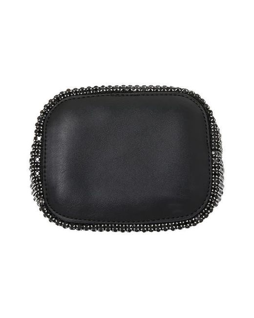 BERNESS Black Rhinestone Bucket Bag