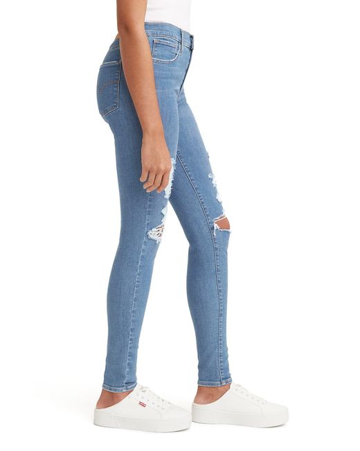 Levi's Blue 720 High Waist Super Skinny Jeans
