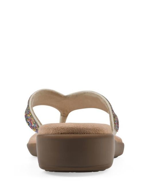 White Mountain Brown Becharm Sandal