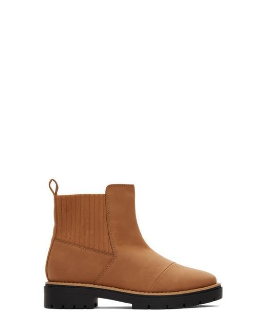 TOMS Brown Waterproof Chelsea Boots with Lugged Soles