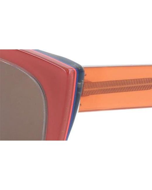 Retrosuperfuture Pink 55Mm Cat Eye Sunglasses