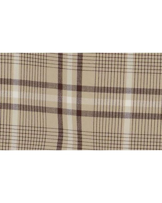 Jonathan Simkhai Natural Payton Plaid Wrap Miniskirt