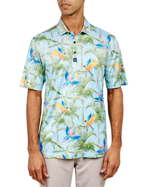Con.struct Blue Parrot Golf Polo Shirt for men
