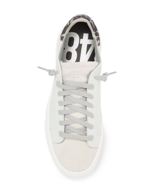 P448 White Thea Platform Sneaker