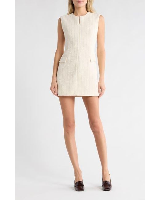 Rag & Bone Women's Natural Roslyn Tweed Shift Minidress
