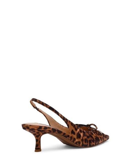 Steven New York Brown Blume Pointed Toe Slingback Pump