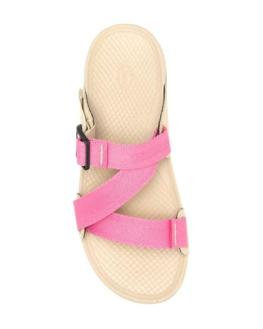 Chaco Pink Lowdown Slide Sandal