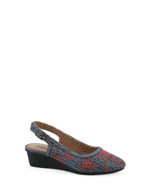 White Mountain Blue Borris Slingback Wedge