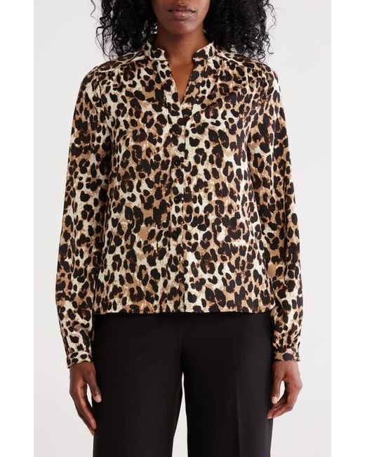 Wishlist Black Printed Button-Up Top