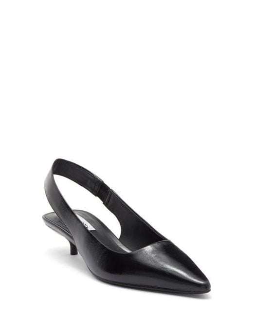 Steve Madden Black Leilany Pointed Toe Slingback Pump