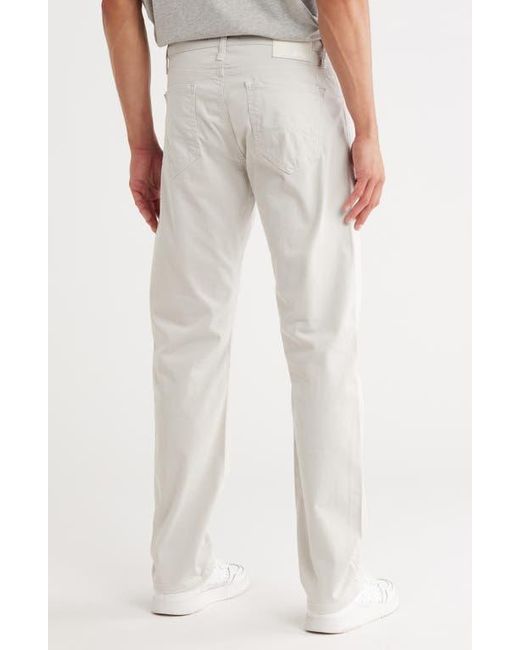 Mavi White Zach Straight Leg Twill Pants for men
