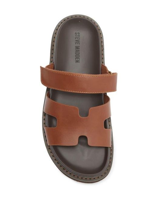 STEVE MADDEN ブラウン スライドサンダル Amazon | Steve Madden レディース ドリップ スライドサンダル