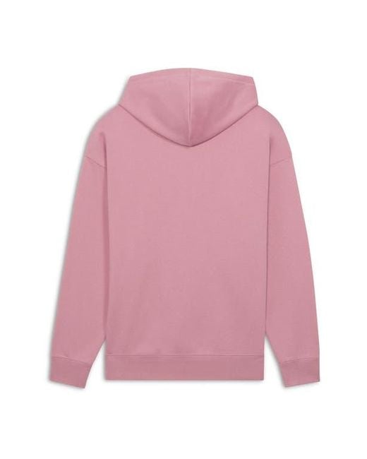 PUMA Pink Essential Double Up Logo Hoodie