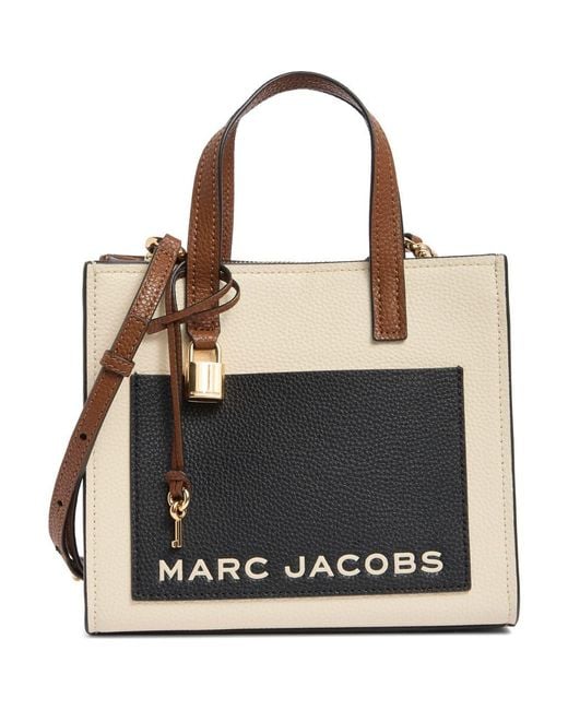 Marc Jacobs Black Mini Grind Leather Tote