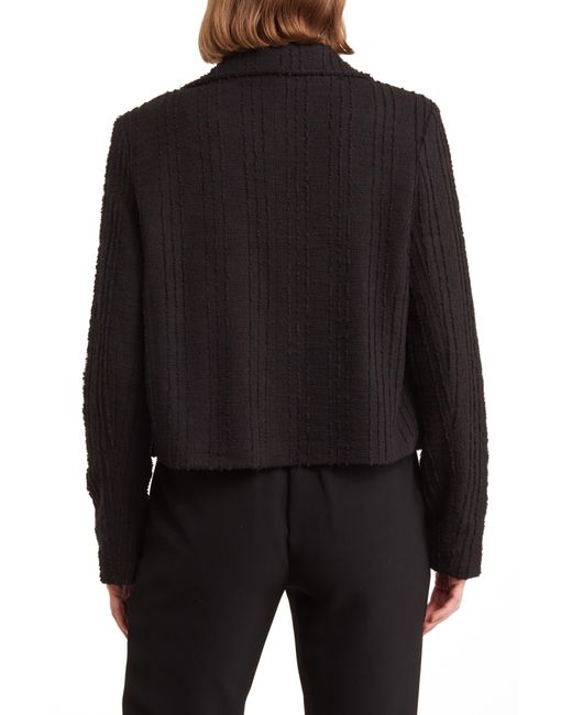 Laundry by Shelli Segal Bouclé Crop Jacket in Black Lyst
