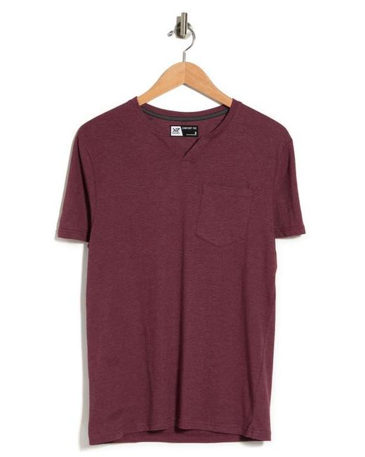 Xray Jeans Red Notch Neck Pocket Tee for men