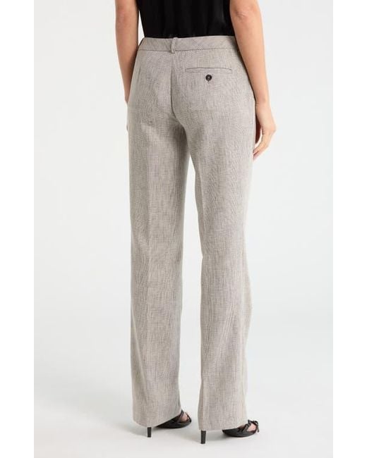 DKNY White Flat Front Pants