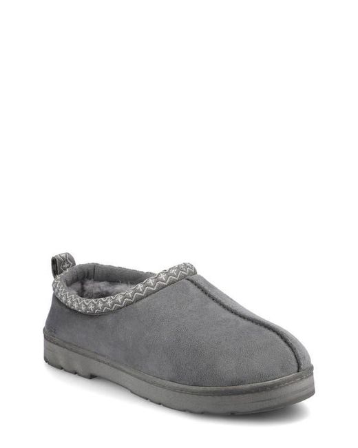 Vance Co. Gray Lance Leather Slipper for men