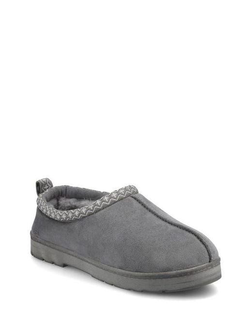 Vance Co. Gray Lance Leather Slipper for men