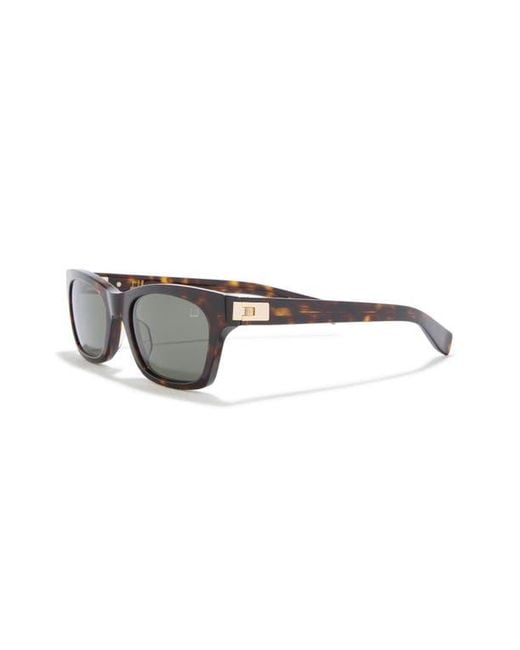 Dunhill Gray 53Mm Rectangular Sunglasses for men
