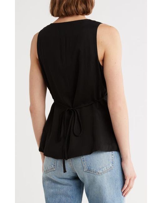Vigoss Black Square Neck Utility Top