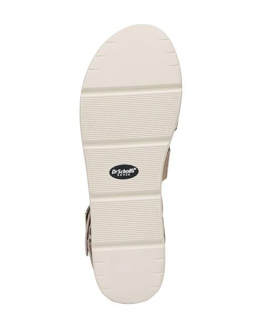 Dr. Scholls Metallic Once Twice Platform Sandal