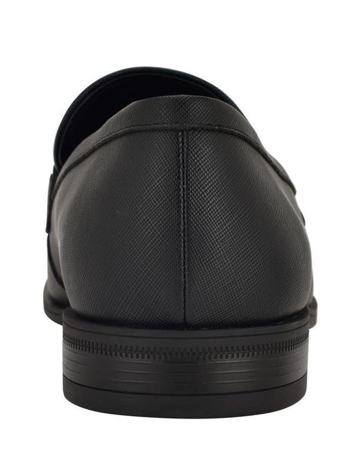 Calvin Klein Manik Buckle Saffiano Loafer in Black for Men  display picture 2