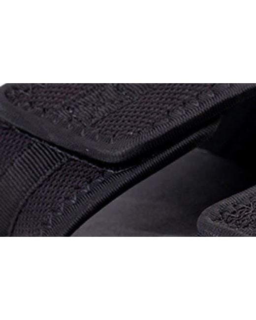 Revitalign Black Elevate Double Strap Slide Sandal