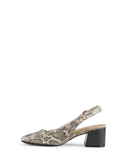 BareTraps Gray Ester Block Heel Slingback Pump
